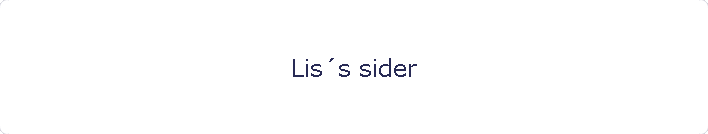 Liss sider